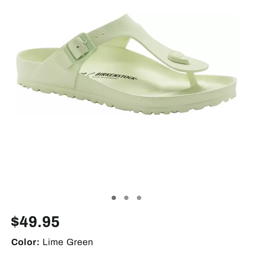Birkenstock Women's Gizeh Essentials Eva Sandals, Lime Green